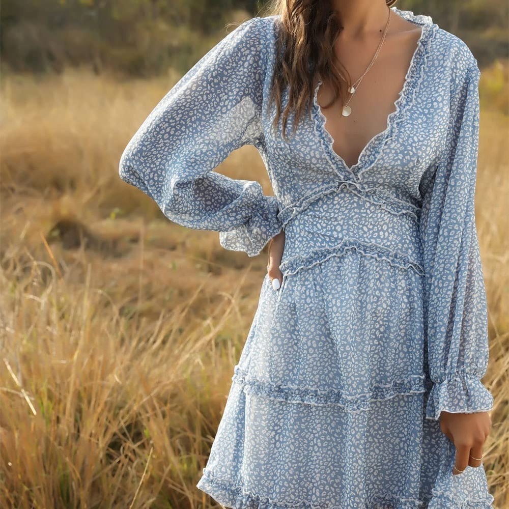 Cut Out Back Blue Dress medium by Miss Sparkling